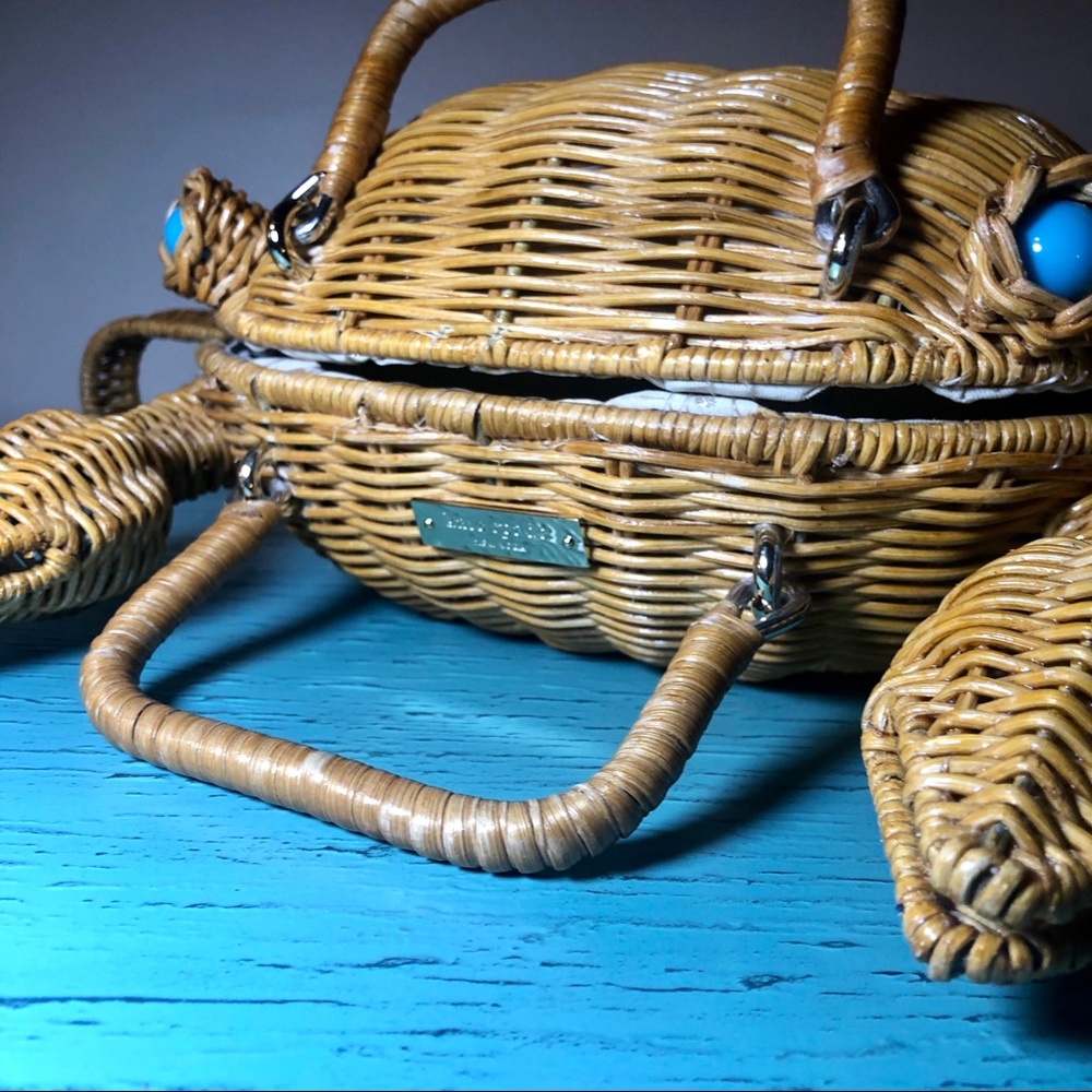 Kate Spade “Splash Out” Rattan Crab Purse ⭐️RARE⭐️